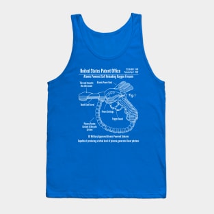 Raygun Blueprint retro 1950s design Tank Top